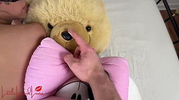 Preview 3 of Japnier Nurse Boobs Nippel - Asian Girl&#039_s Foursome with Plushies - Extra nasty edition