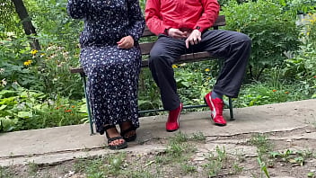 Preview 1 of Pornktube Indian - Curvy mother in law gets my cum outdoors