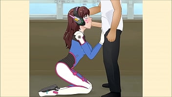 Preview 2 of Mallu Muslim Teen - Overwatch D.Va Porn/Hentai Super Deepthroat (SDT)