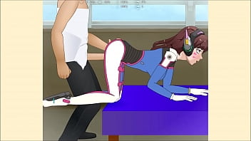 Preview 3 of Mallu Muslim Teen - Overwatch D.Va Porn/Hentai Super Deepthroat (SDT)