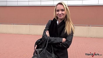 Preview 2 of Thai Xmove - Takevan Blonde rich chick caught and convinced by shopping mall to fuck in car