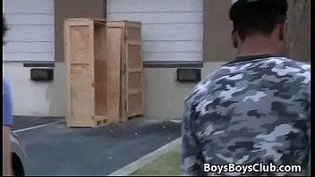 Preview 2 of Young Boys And Wife - Blacks On Buys - Nasty Gay Skinny Boy Fucked By Muscular Black Dude 01