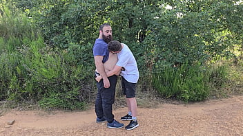 Preview 1 of Cuckwife Bbc - Two hairy bears fuck a cruising hunk (Teaser)