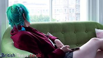 Preview 1 of Ghoda Xxnx New - Hot British Alt College Student Plays With Her Pussy Until She Cums