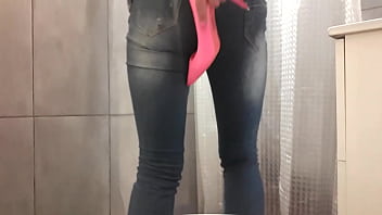 Preview 2 of Mma Domina - Desperate Pee in My Jeans and Pink High Heels