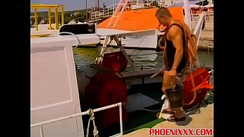 Preview 1 of Reena Malik - Muscled gay hunks wild threesome fuck out at the sea