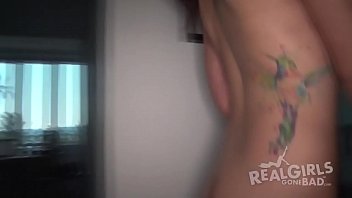 Preview 2 of Analy Brunette Mom - Real teen rubs and rides