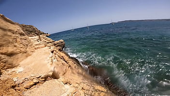 Preview 1 of Novo Bg Poeno - How I scream! Cumming with my selfie stick while snorkeling made me moan screaming like never before