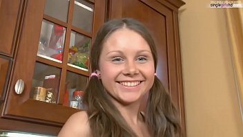 Preview 1 of Brazzers Sex Jodi - singlegirlshd.com - Young east european teen girl masturbates when home alone