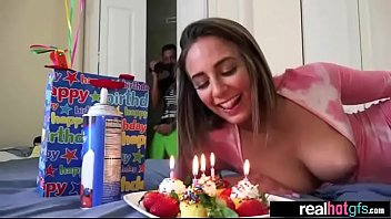 Preview 3 of Drunk Lesbians Ibirthday Party - (layla london) Horny Lovely Teeb GF In Hard Sex On Tape clip-19
