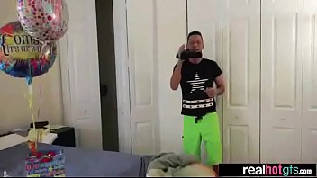 Preview 1 of Drunk Lesbians Ibirthday Party - (layla london) Horny Lovely Teeb GF In Hard Sex On Tape clip-19