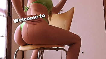 Preview 1 of Sex Employed - Big Ass and Busty Teen Squating All Over in Bikini.