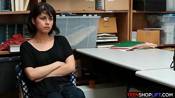 Preview 3 of Office Boss Chatting Sex - Security guard pounds a teen shoplfiters pussy in his office