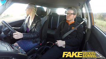 Preview 2 of Storesax - Fake Driving School big tits hairy pussy student has creampie and squirts