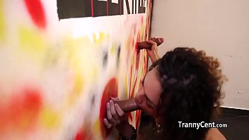 Preview 3 of Sunny Leon Hasbin - Tanned latina tranny in action