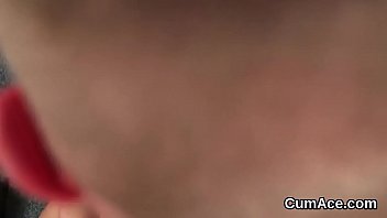 Preview 3 of Childrens Sex Com - Flirty honey gets cumshot on her face sucking all the jizz