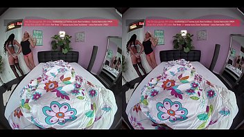 Preview 1 of Straap On Guy - VR3D: 3 GIRL ORGY in the morning with JoleeLove,  LillyVanilly &amp_ JackyValentine
