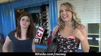 Preview 2 of Tied Fucked Toyed - Tight teen fucks a man in front of the camera for cash 3