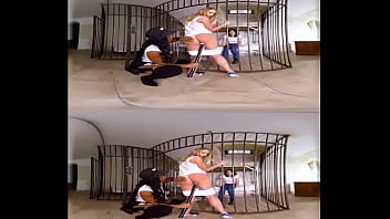Preview 2 of Goddess Randi Foot Femdom - Confined &amp_ Humiliated: Lesbian Prison Guard Penetrates Inmates