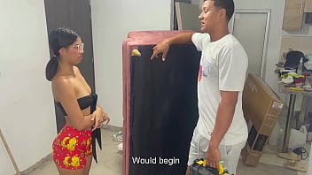 Preview 3 of Big Boobes - chica latina me pide que la folle duro a cambio de hacer una reforma en su apartamento 1PT