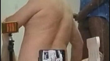 Preview 4 of Bf Xxx New Sixy - Husband films his wife moaning fucking while her bisexual husband suck Big black cock like a slut and give creampie with his mouth full of a lot of sperm
