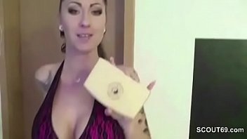 Preview 1 of Missionare Style - German Step-Sister Help Him With Sensual Handjob to Cum