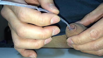 Preview 2 of Lndian Sex Deshi Video Hd - Urethral  Hot glue Insertion2.MOV