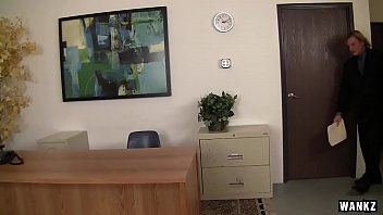 Preview 1 of Samazinga - WANKZ- Brunette Secretary Sucking for a Promotion