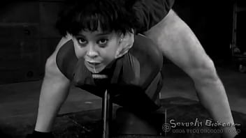 Preview 3 of Bokep Indo Tahun 2010 - Girl gets used like meat on a fuckboard in a dungeon. (Edited by HC Tyrannt)