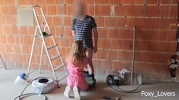 Preview 2 of Pashto Sngr Sixsi Com - I was almost Caught Cheating with my Coworker at Work on a Construction Site