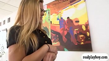 Preview 1 of Sahayla Stilez - Tight girl with glasses fucked for money