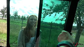 Preview 1 of Mum In Counter - Lost cute babe is always welcome in fake transport to help