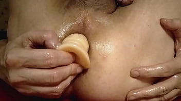 Preview 3 of Hd Hot Sunny Leone Sixy Video - Skinny blonde dildo,  dark stockings