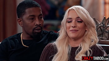 Preview 3 of Xxx Video Com8 - Lusty Kenna James is ready for double team with boyfriend and black guy