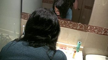 Preview 2 of Biwi Sheer - Having fun behind the scene in the bathroom with Montse Swinger