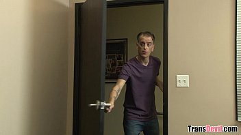 Preview 2 of La Maison Bleue - Chad Diamond fucks his tranny boss
