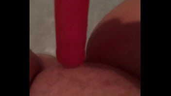Preview 2 of On Duty Fuck - BBW Amateur Dildo Fucking in Bathtub