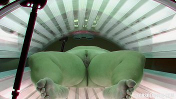 Preview 3 of Missionary Sex Scene - Beautiful Fatty MILF Cought in  Solarium
