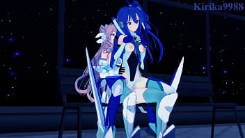 Preview 4 of Mama Dan Stepn - Tsubasa Kazanari and Kanade Amō and Maria Cadenzavna Eve intense futanari sex. - Symphogear Hentai