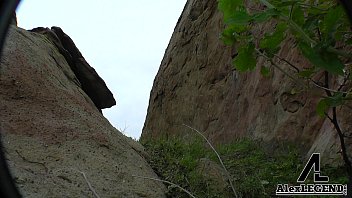 Preview 1 of Ebony Slim With Phat Pussy Lips - Hottest Hiking 3some! Alex Legend Fucks Sarah Shevon &amp_ Penny Pax!