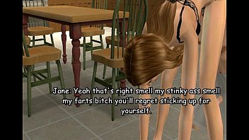 Preview 1 of Army Movie Sex Scene - Sims 2 Jane farting on her victim