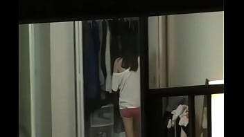 Preview 1 of Lady Hand Xxx - Grabando espiando a flaca del hotel de enfrente
