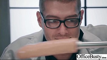 Preview 2 of Sex From Motorway Police - Office Girl (Jenna J Foxx) With Big Round Melon Tits Like Sex mov-27