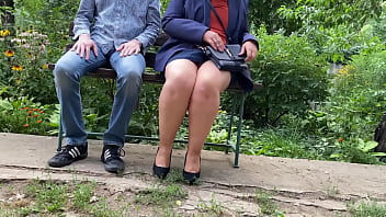 Preview 1 of Cock Raped - My sexy mother in law does it in a public park