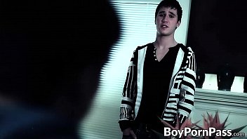 Preview 1 of Cute Boy Masturbating - Vampire hungry for b. and cum find his victim Allen