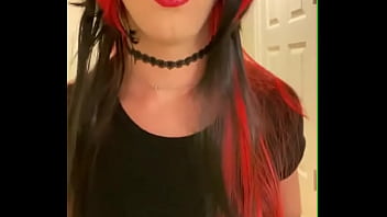Preview 1 of Naughty America Cheating Family - Goth Crossdresser Teasing