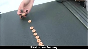 Preview 2 of America Friends Son Mom - Stunning Euro Teen Gets Talked In To Giving A Blowjob For Cash 26