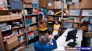 Preview 1 of Nose Ded - Skinny teen shoplyfter Catarina Petrov sob and slob knob