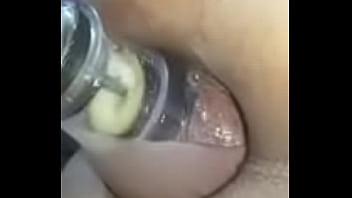 Preview 2 of Erika Fett - Amateur Pink Cum Bubbles Ladyboy Ass Drill live TRANNYCAMS69.COM