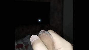 Preview 4 of Amanda Schmanda - jerking-off phimosis dick in slow motion,  дрочу член с фимозисом